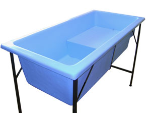 Banheira Grande com Degrau  - Azul